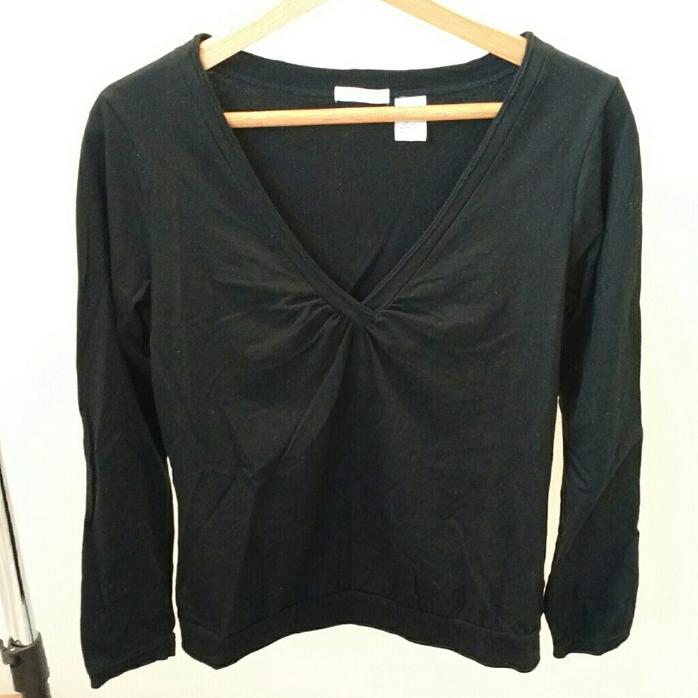 "Soft Grey" deep V top La Redoute 10/12